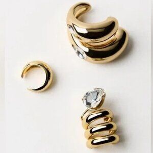 Zara Pack Of Rhinestone Earcuff Earrings New 🔥🔥🔥🔥✨